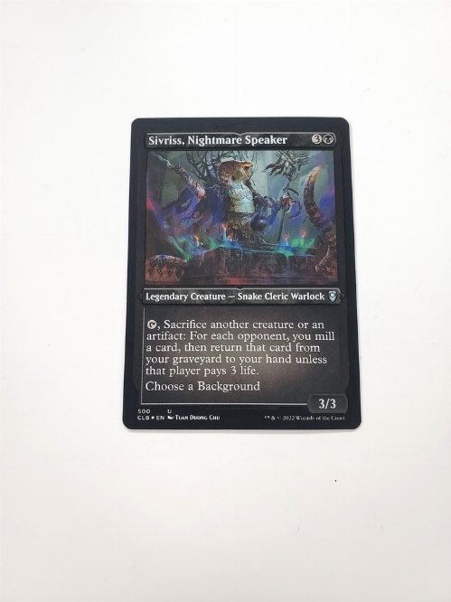 Sivriss, Nightmare Speaker (Foil Etched)