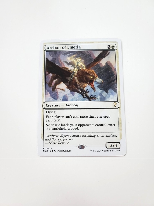 Archon of Emeria (White Border)