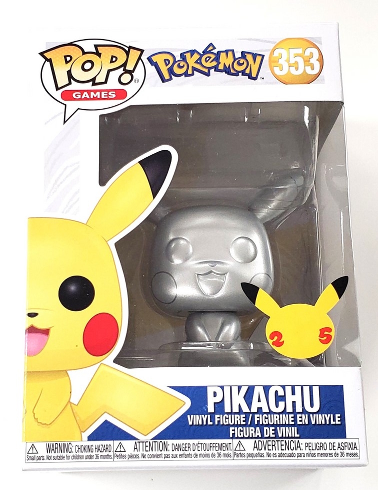 Pokémon - Pikachu (Silver Metallic) #353 (NEW)