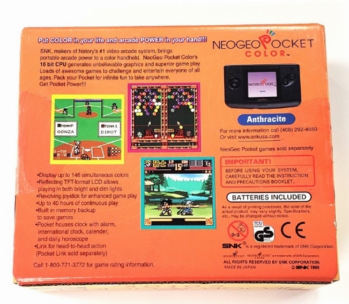 NeoGeo Pocket Color Anthracite (CIB)