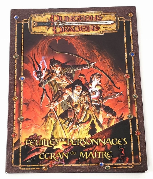 Dungeons & Dragons: Feuilles de Personnages & Écran du Maître (3ième Édition) (Francais)