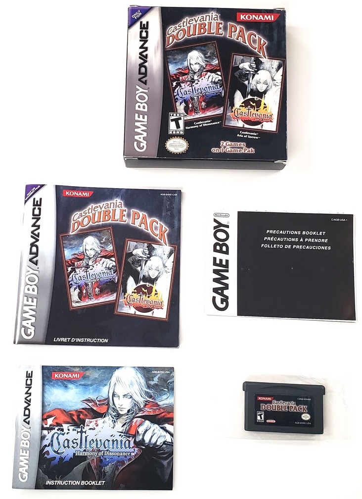 Castlevania: Harmony of Dissonance & Castlevania: Aria of Sorrow (Double Pack) (CIB)