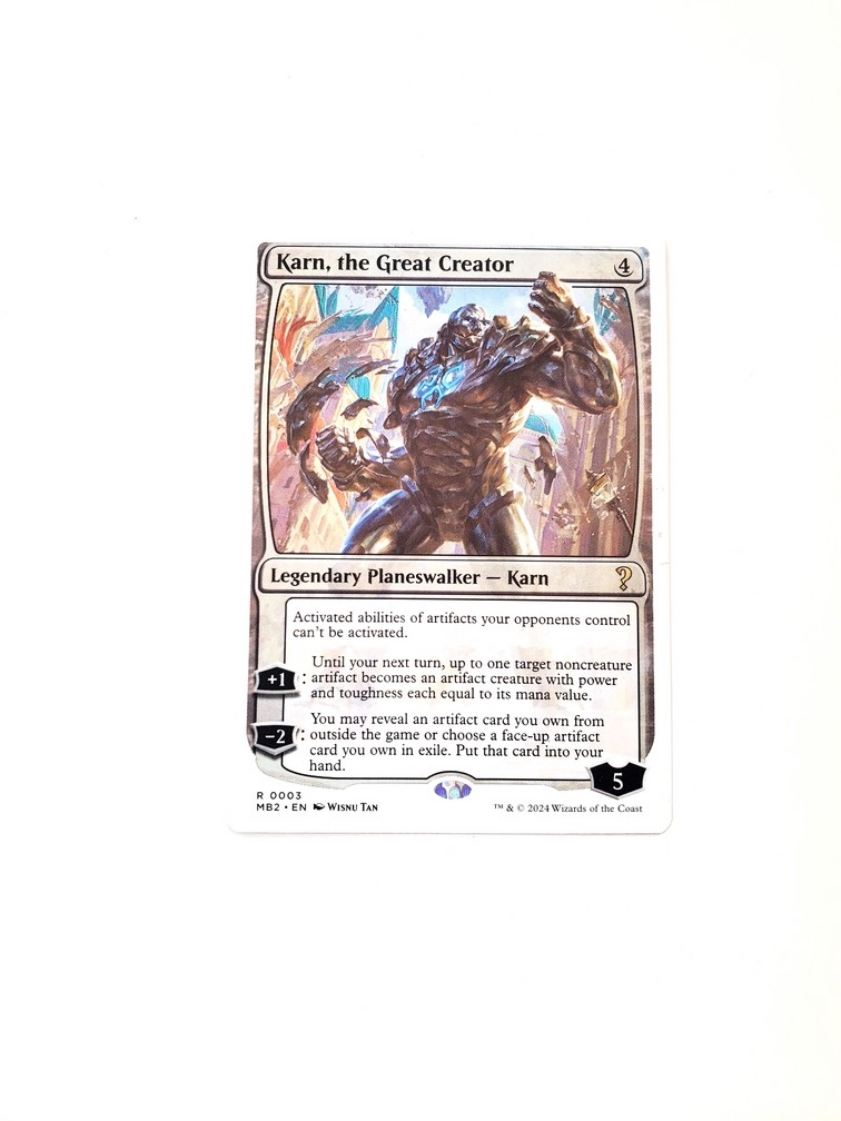 Karn, the Great Creator (White Border)