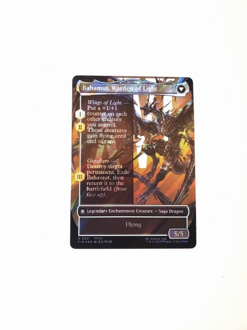 Dion, Bahamut's Dominant // Bahamut, Warden of Light (Borderless) (Surge Foil)
