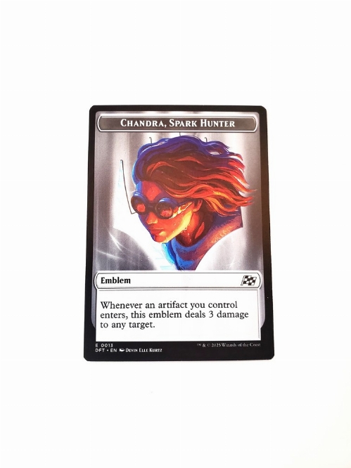 Chandra, Spark Hunter (Emblem) // Vehicle - Double-Sided Token