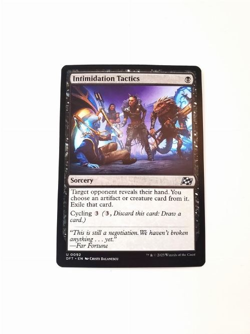 Intimidation Tactics