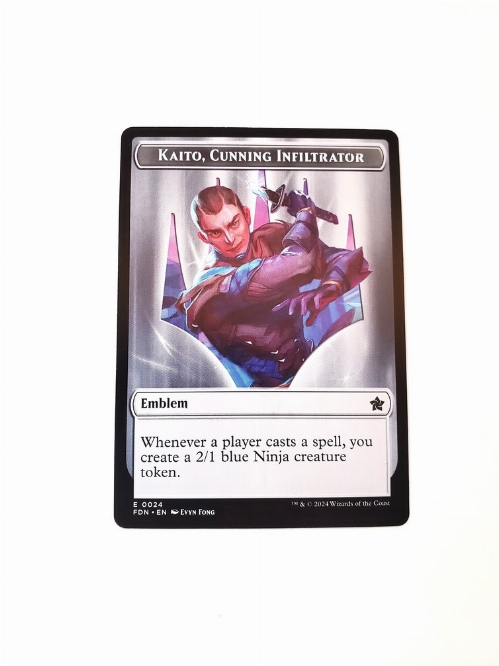Kaito, Cunning Infiltrator (Emblem) // Ninja - Doubled-Sided Token