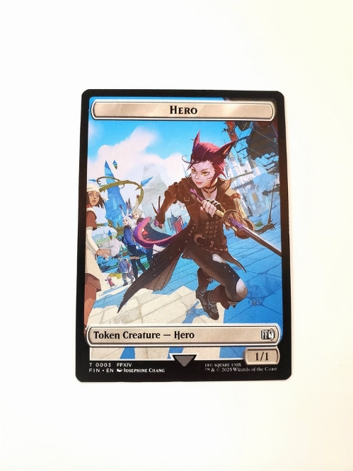 Hero (0003) // Wizard (0014) - Double-Sided Token