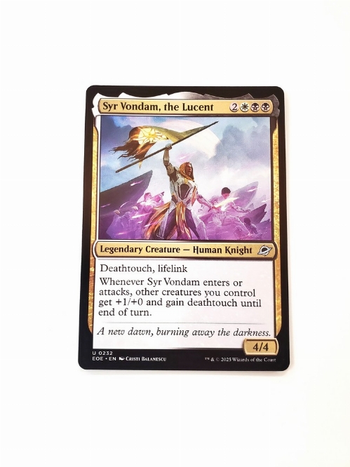 Syr Vondam, the Lucent