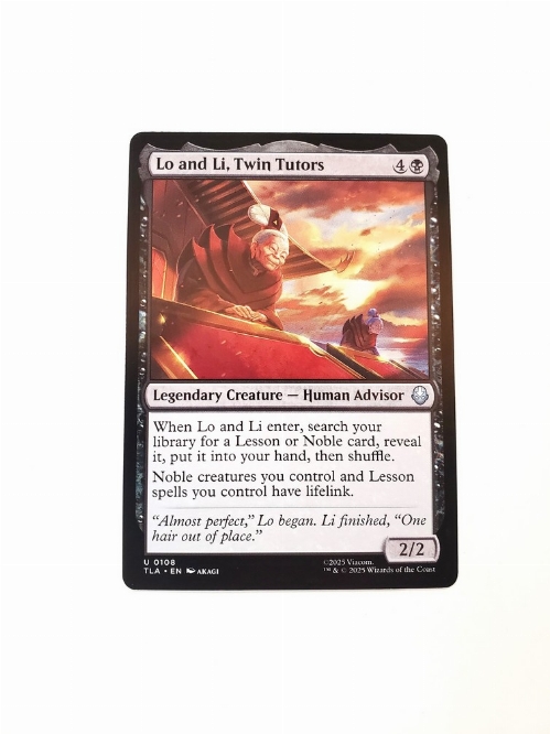 Lo and Li, Twin Tutors