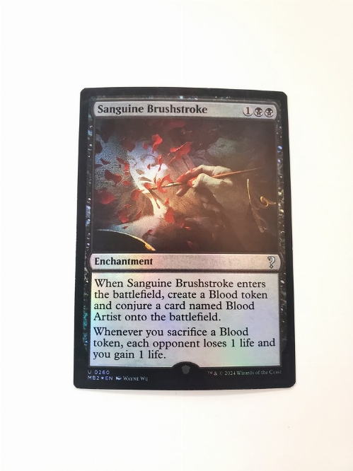 Sanguine Brushstroke (Foil)