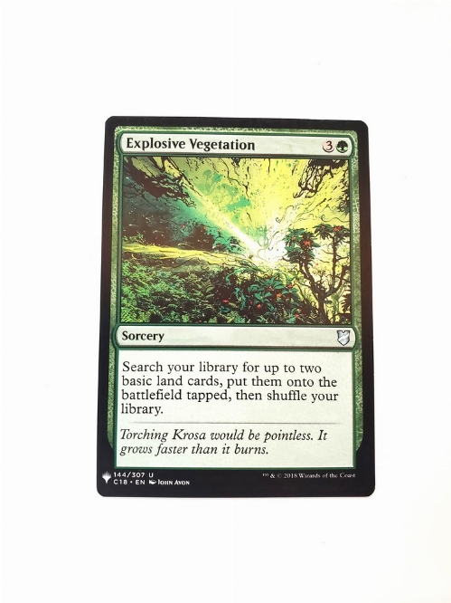 Explosive Vegetation