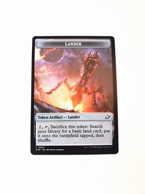 Human Soldier // Lander (0007) - Doubled-Sided Token