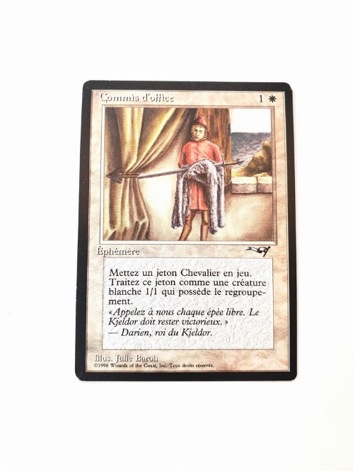 Errand of Duty (Page Holding Sword) (Francaise)