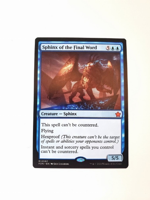 Sphinx of the Final Word