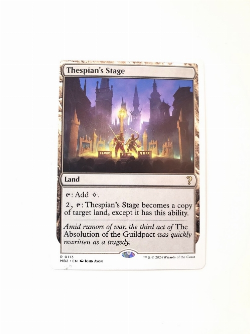 Thespian's Stage (White Border)