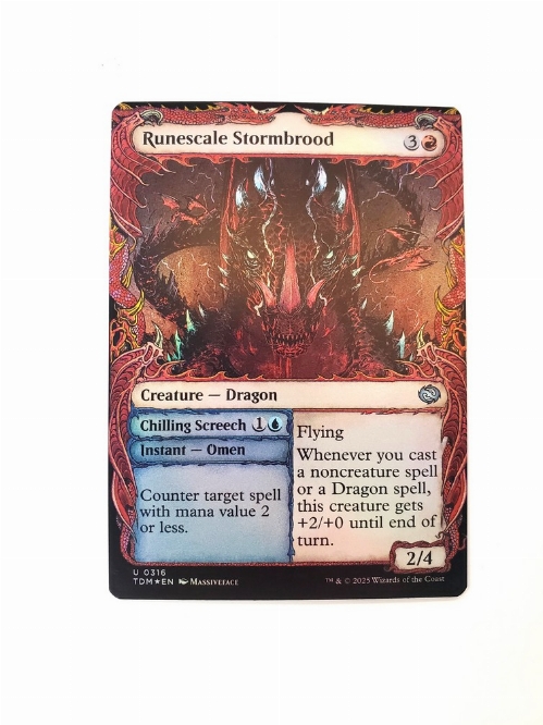 Runescale Stormbrood // Chilling Screech (Showcase) (Foil)