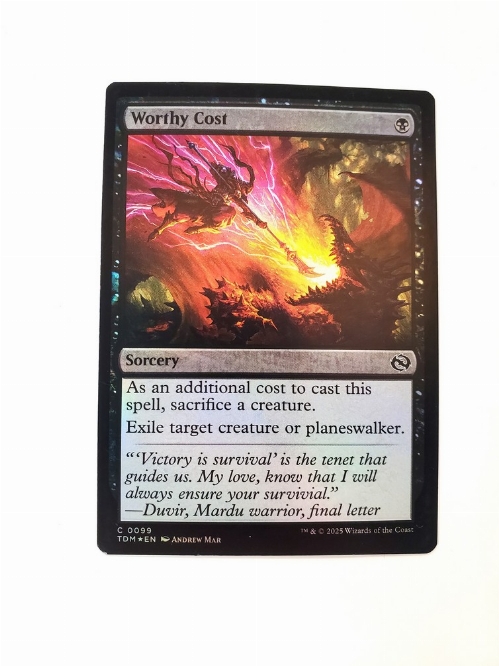Worthy Cost (Foil)