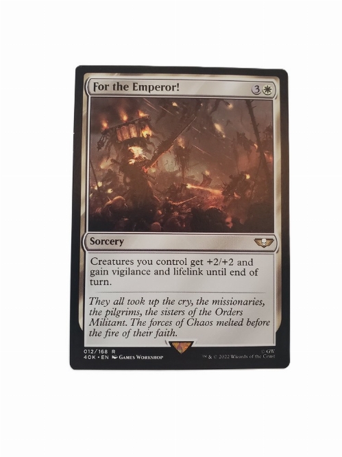 For the Emperor!