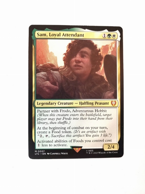 Sam, Loyal Attendant