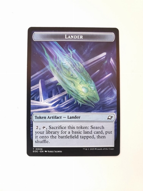 Human Soldier // Lander (0008) - Doubled-Sided Token
