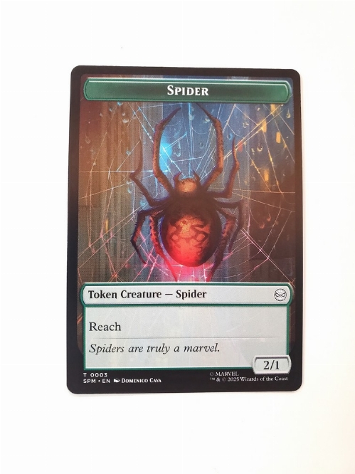 Spider // Illusion Villain - Double-Sided Token