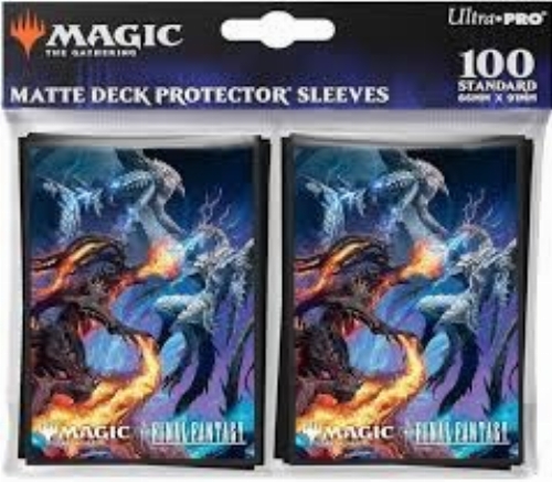 Matte Deck Protector Sleeves - Ifrit vs. Bahamut (NEW)