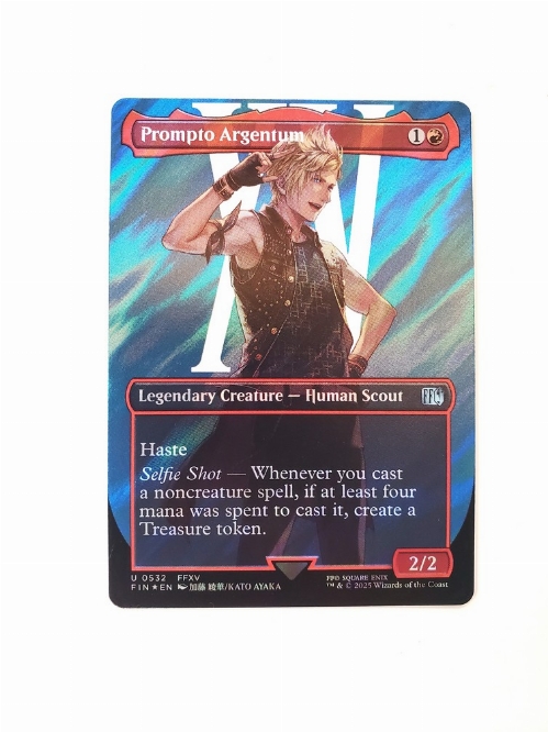 Prompto Argentum (Borderless) (Surge Foil)