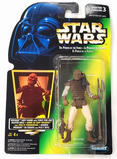 Star Wars: The Power of the Force - Weequay Skiff Guard with Force Pike & Blaster Rifle (NEW)
