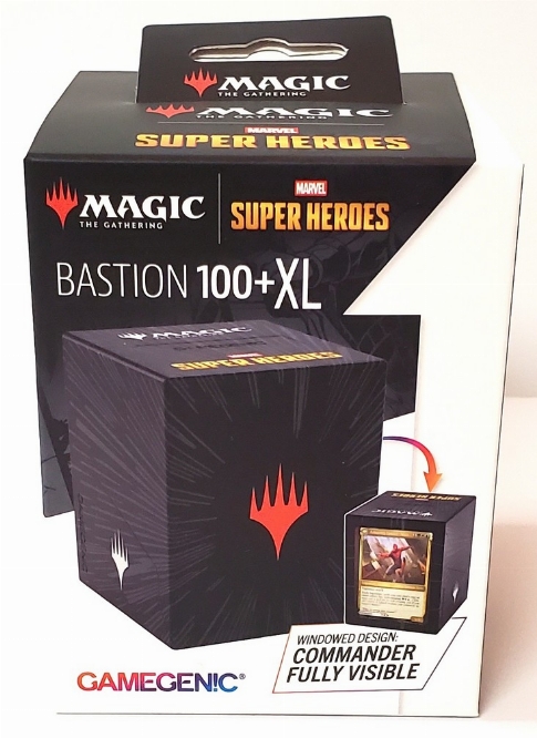 Marvel Super Heroes Bastion 100+XL Deck Box - Comic Burst Black (NEW)