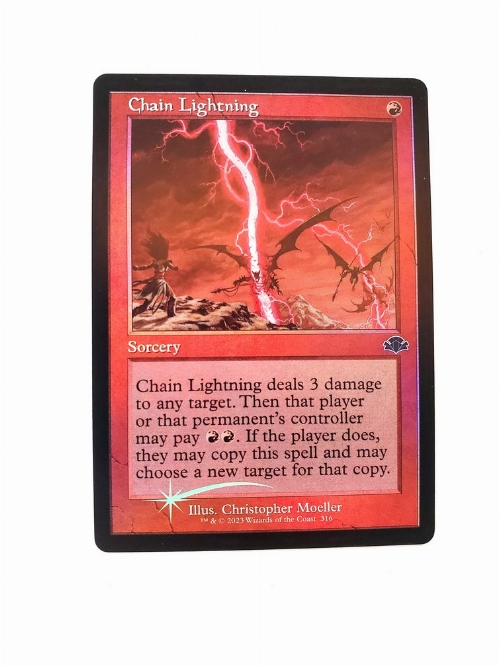 Chain Lightning (Retro Frame) (Foil)