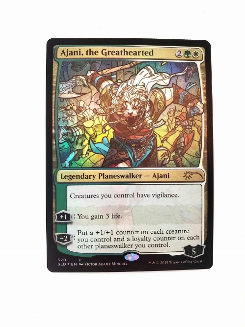Ajani, the Greathearted (Stained Glass) (Foil)