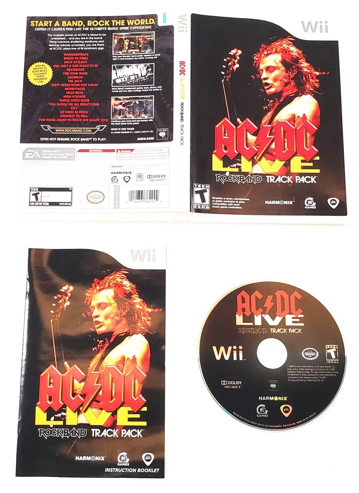 AC/DC Live: Rock Band Track Pack (CIB)