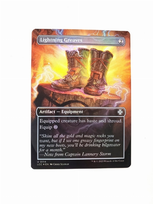 Lightning Greaves (Borderless) (Foil)